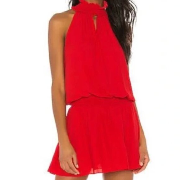 Amanda Uprichard Kimmie Dress in Red - Picture 1 of 5